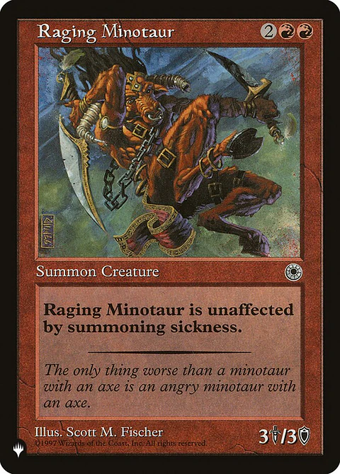 Raging Minotaur (Retro Frame) | Inglés | NM | PLST