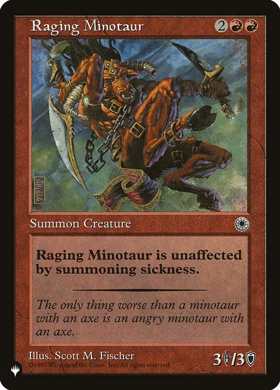 Raging Minotaur (Retro Frame) | Inglés | NM | PLST 1