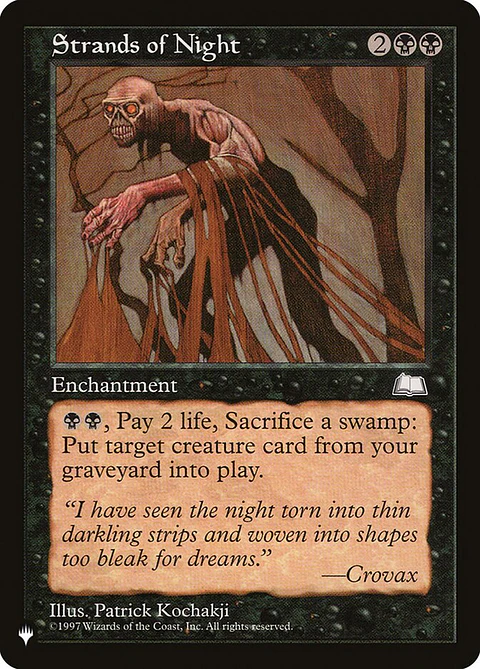 Strands of Night (Retro Frame) | Inglés | NM | PLST