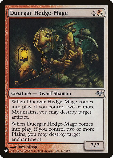 Duergar Hedge-Mage | Inglés | NM | PLST