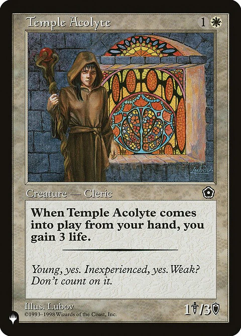 Temple Acolyte (Retro Frame) | Inglés | NM | PLST