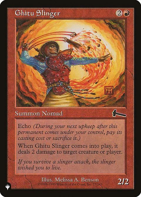 Ghitu Slinger (Retro Frame) | Inglés | NM | PLST