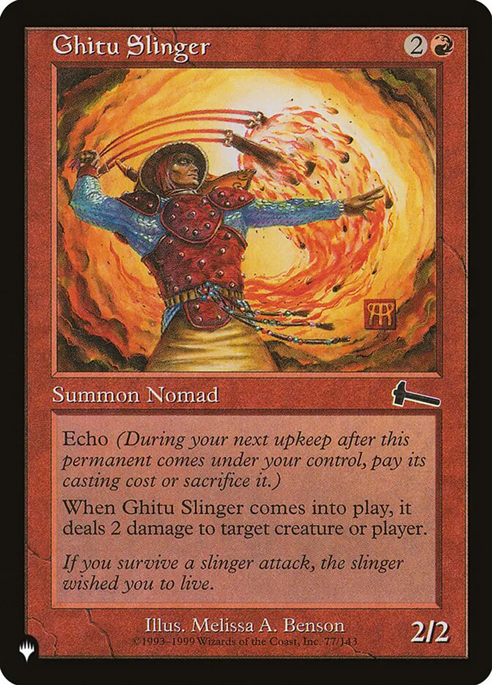 Ghitu Slinger (Retro Frame) | Inglés | NM | PLST 1