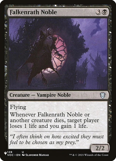 Falkenrath Noble | Inglés | NM | PLST