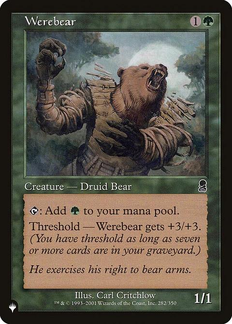 Werebear (Retro Frame) | Inglés | NM | PLST