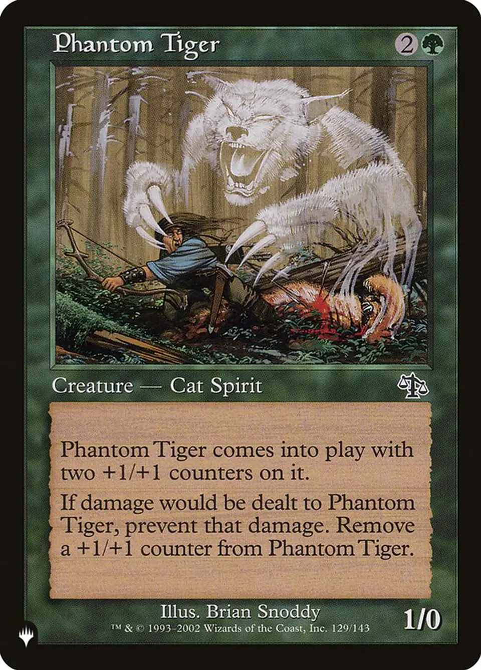 Phantom Tiger (Retro Frame) | Inglés | NM | PLST 1