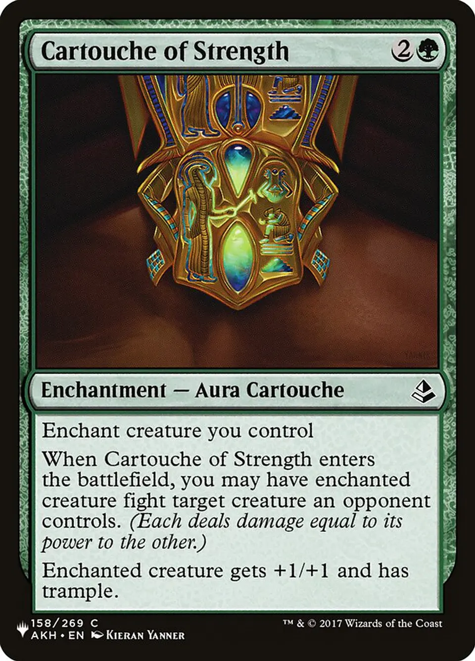 Cartouche of Strength | Inglés | NM | PLST 1