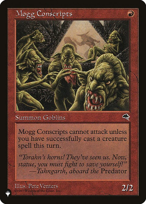 Mogg Conscripts (Retro Frame) | Inglés | NM | PLST