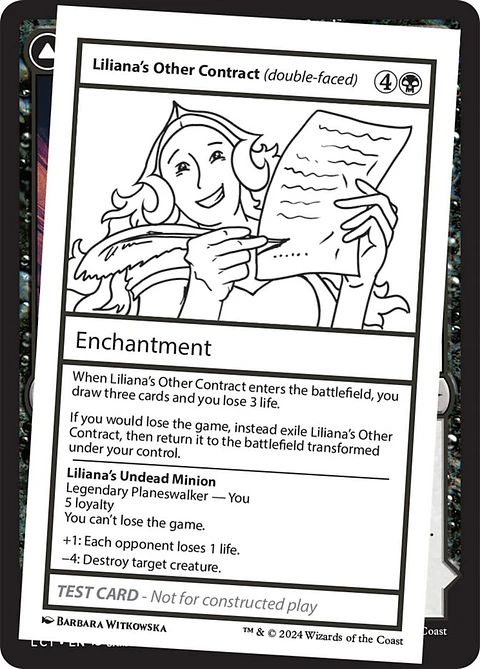 Liliana's Other Contract // Liliana's Undead Minion | Inglés | NM | MB2