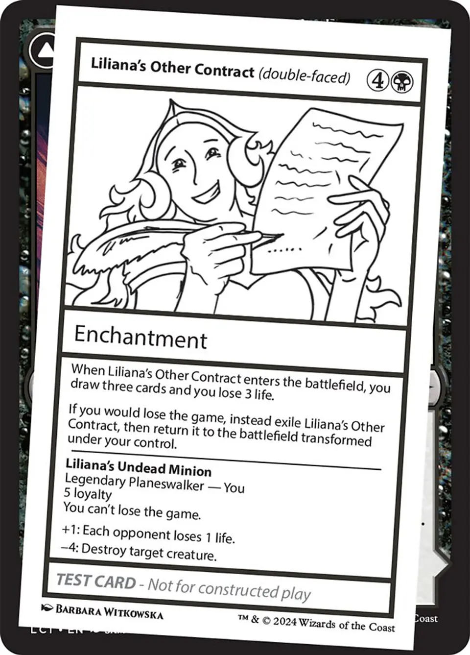 Liliana's Other Contract // Liliana's Undead Minion | Inglés | NM | MB2 1