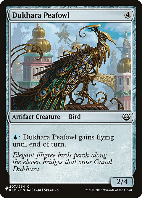 Dukhara Peafowl | Inglés | NM | PLST