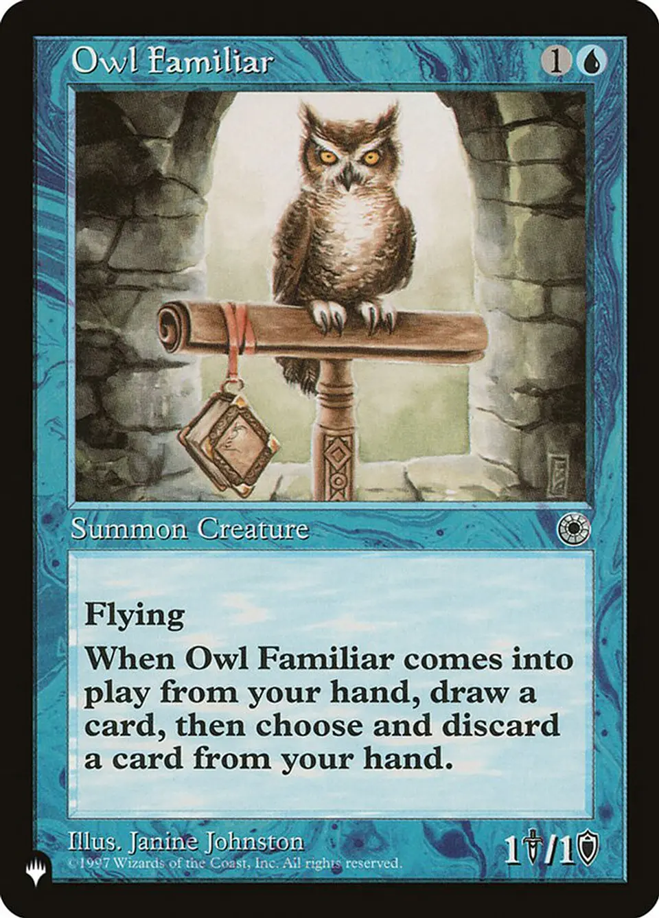 Owl Familiar (Retro Frame) | Inglés | NM | PLST 1