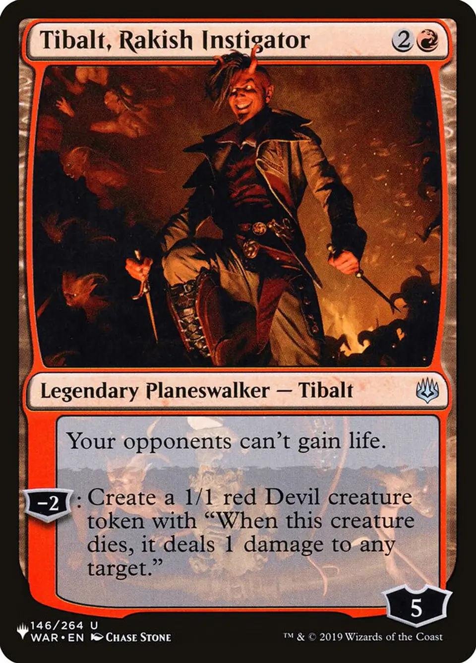 Tibalt, Rakish Instigator | Inglés | NM | PLST 1
