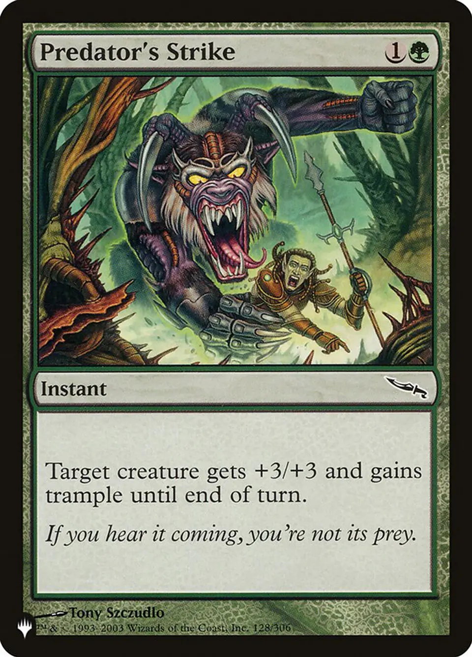 Predator's Strike | Inglés | NM | PLST 1