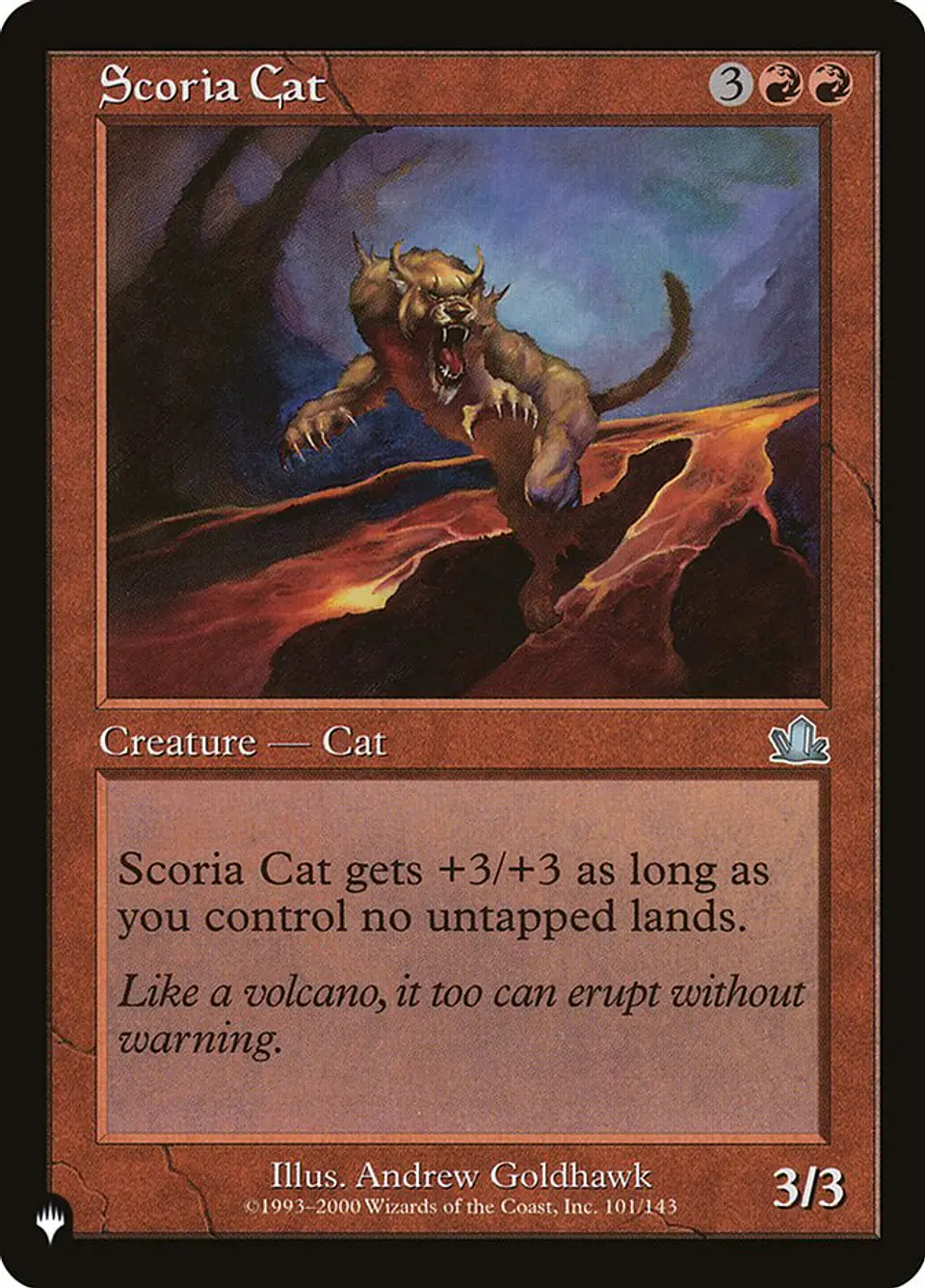 Scoria Cat (Retro Frame) | Inglés | NM | PLST 1