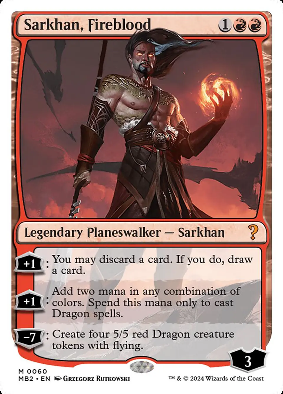 Sarkhan, Fireblood | Inglés | NM | MB2 1