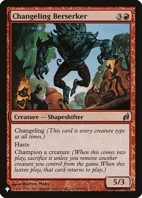 Changeling Berserker | Inglés | NM | PLST