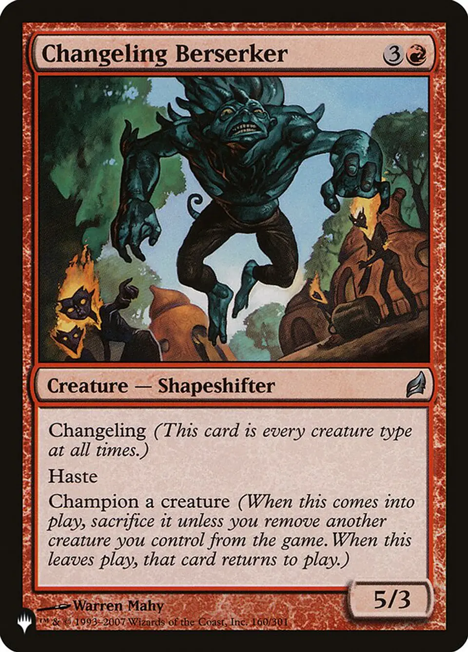 Changeling Berserker | Inglés | NM | PLST 1