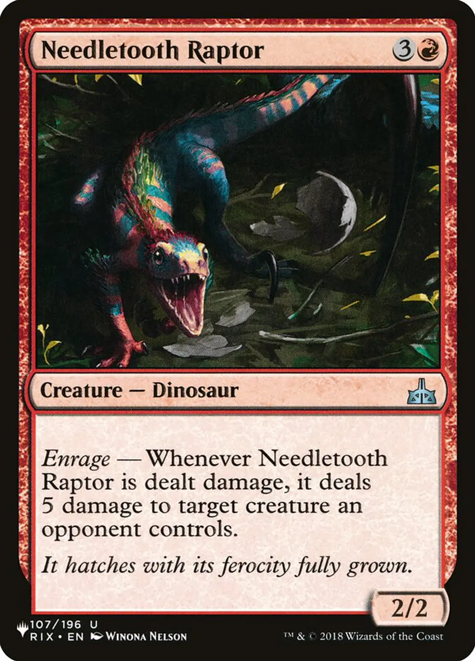 Needletooth Raptor | Inglés | NM | PLST 1