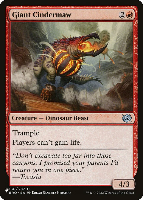 Giant Cindermaw | Inglés | NM | PLST