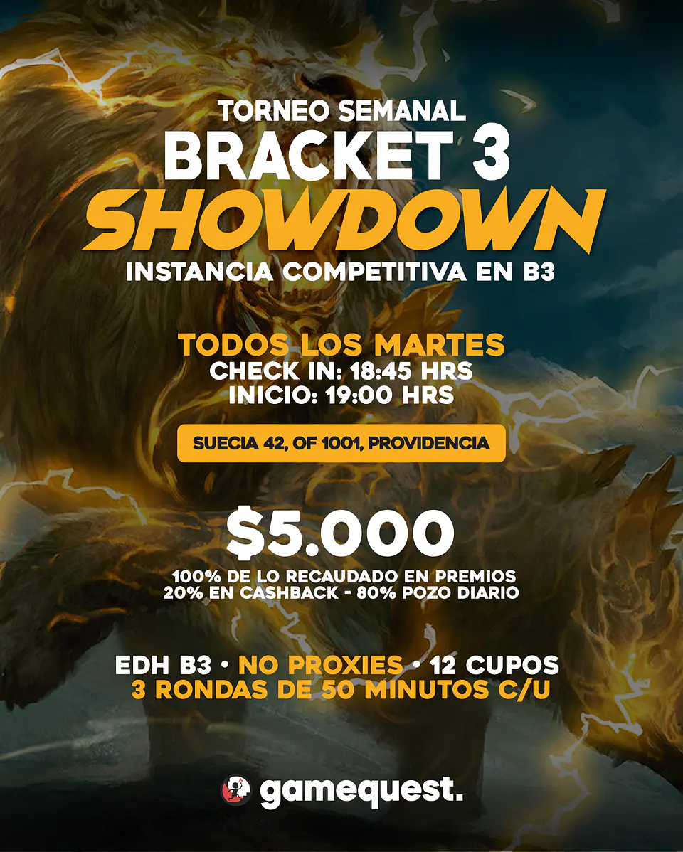 Torneo Semanal: Bracket 3 Showdown (11-AGO) 1