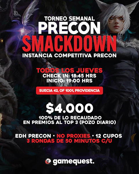 Torneo Semanal: Precon Smackdown (27-AGO)
