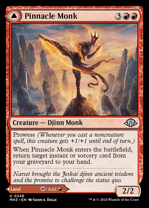 Pinnacle Monk // Mystic Peak | Español | NM | MH3