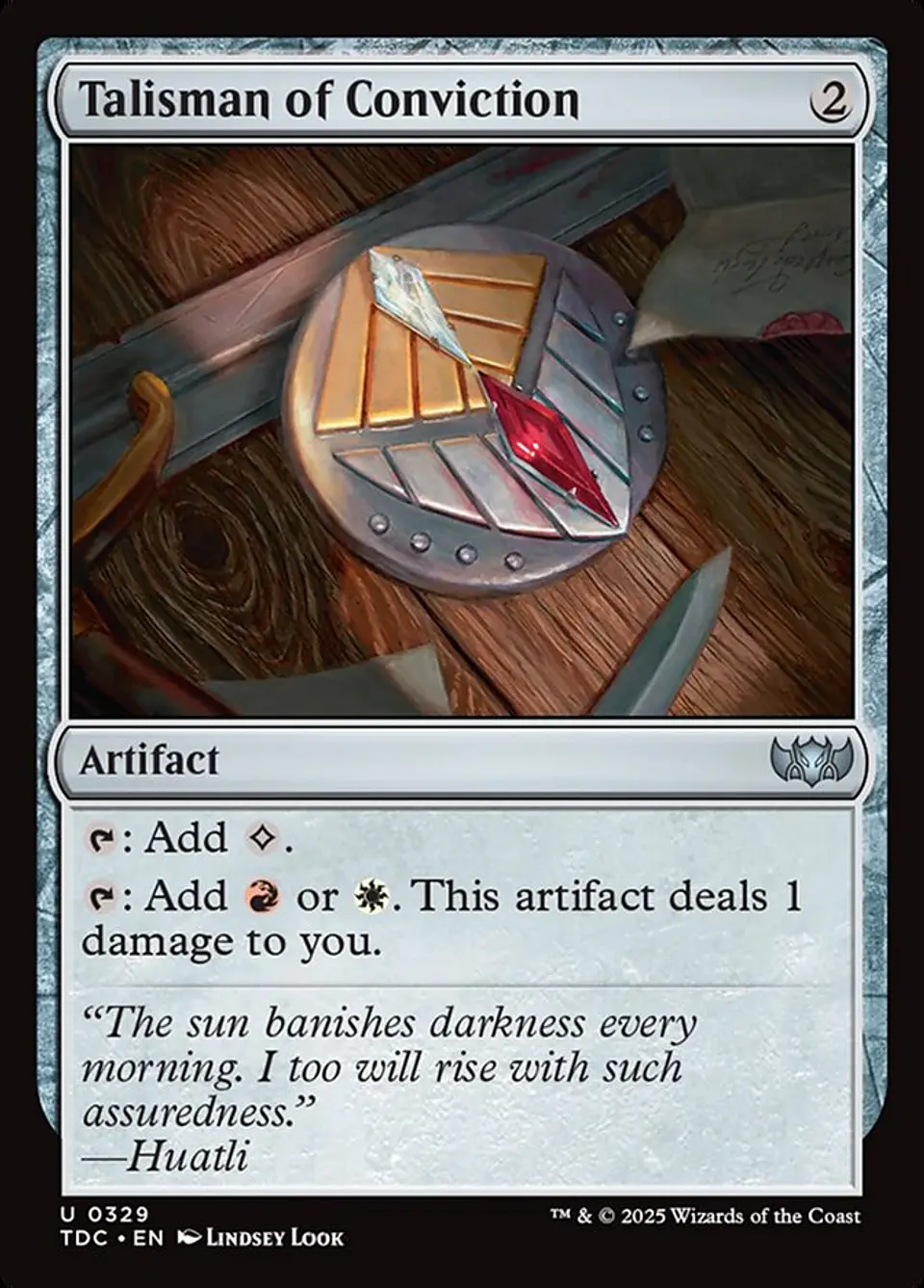 Talisman of Conviction | Español | NM | TDC 1