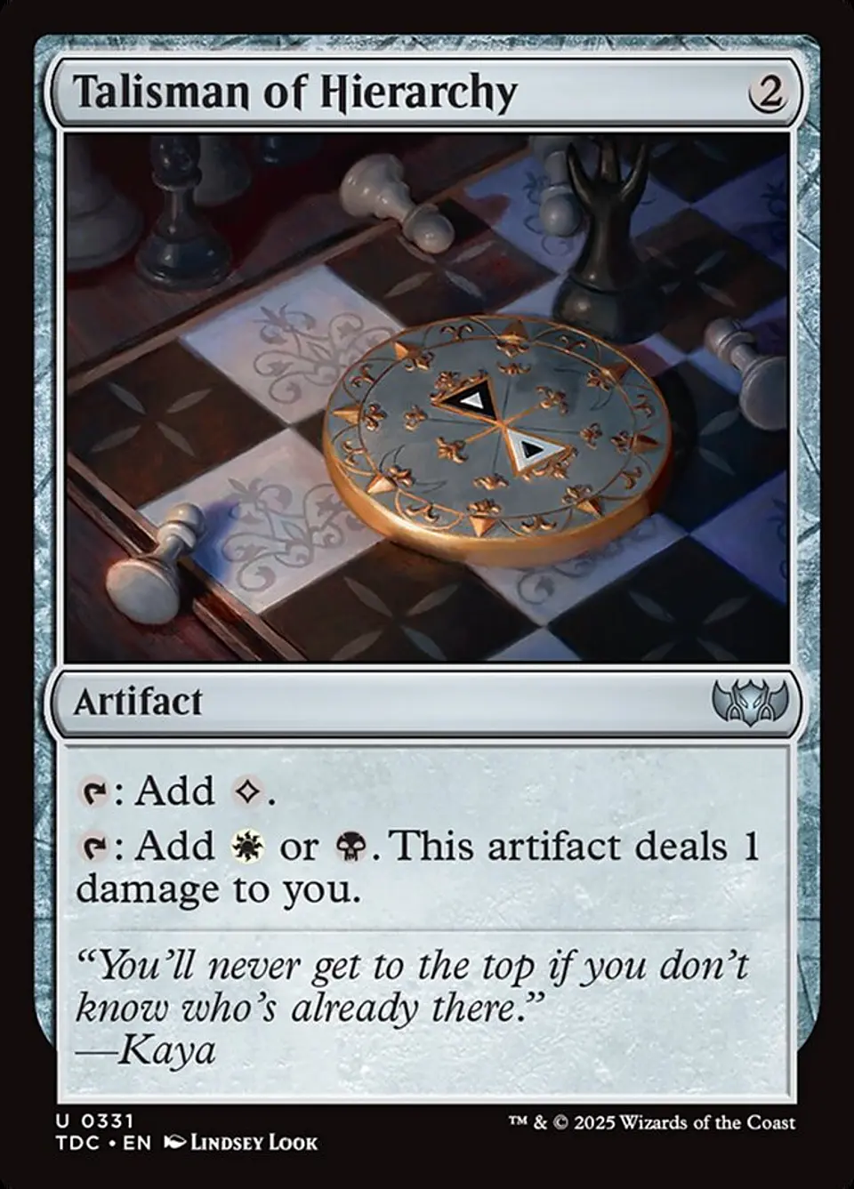 Talisman of Hierarchy | Español | NM | TDC 1