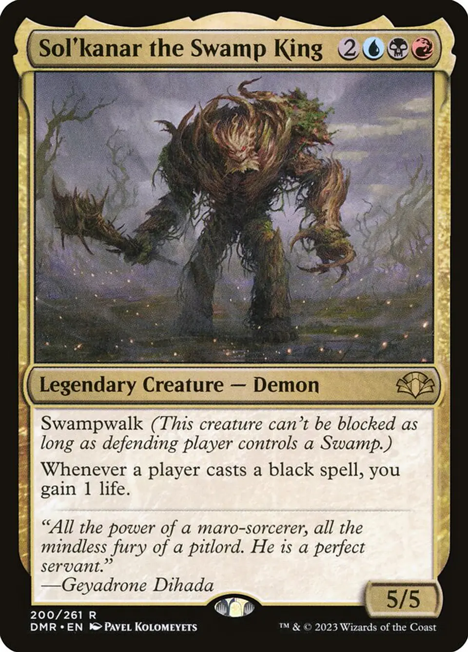 Sol'kanar the Swamp King | Inglés | NM | DMR 1
