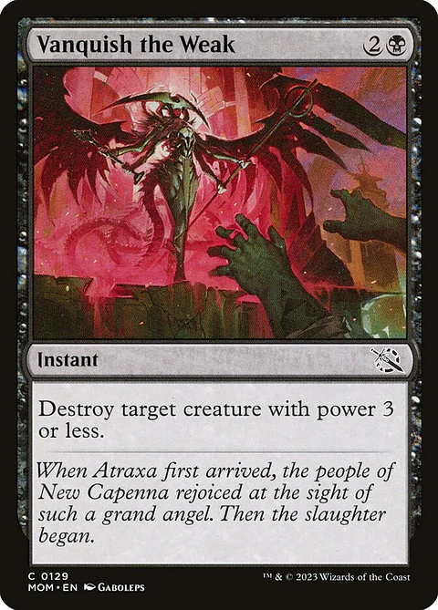 Vanquish the Weak (foil) | Inglés | NM | MOM