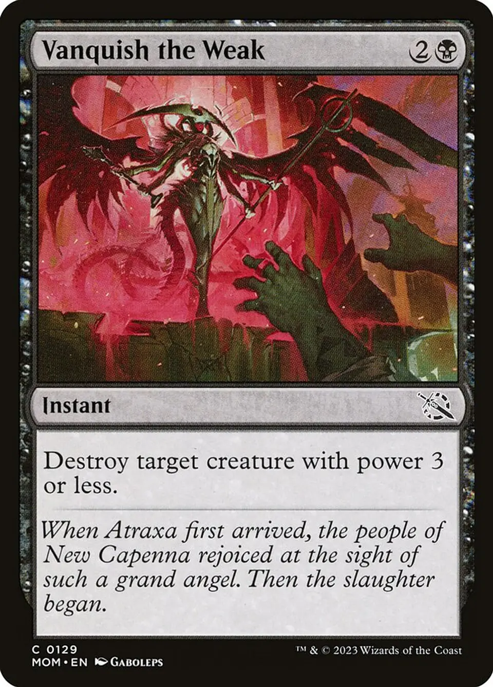 Vanquish the Weak (foil) | Inglés | NM | MOM 1