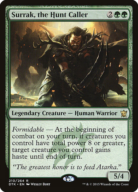 Surrak, the Hunt Caller (foil) | Español | EX | DTK