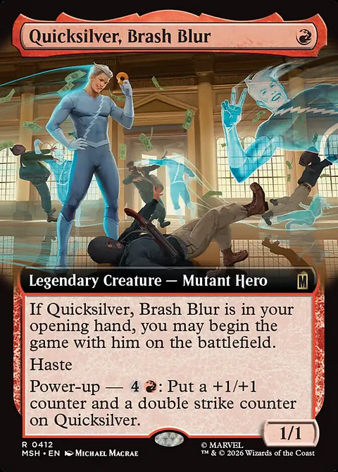 Quicksilver, Brash Blur (Extended Art foil) | Inglés | NM | MSH