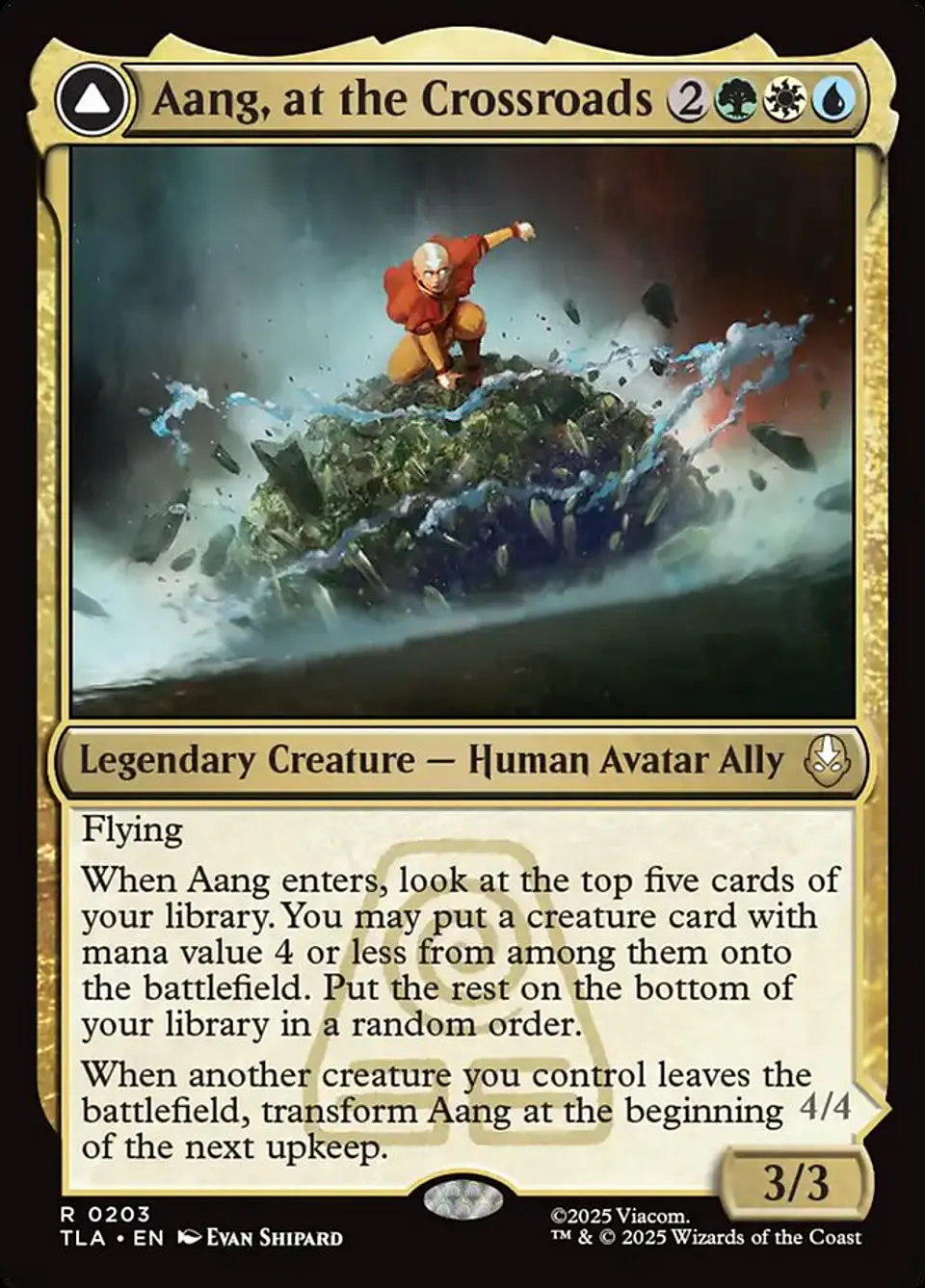 Aang, at the Crossroads // Aang, Destined Savior | Inglés | NM | TLA 1