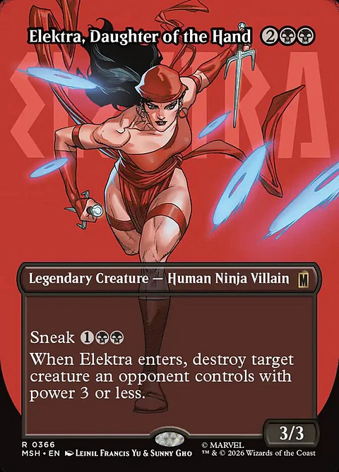 Elektra, Daughter of the Hand (Borderless foil) | Inglés | NM | MSH