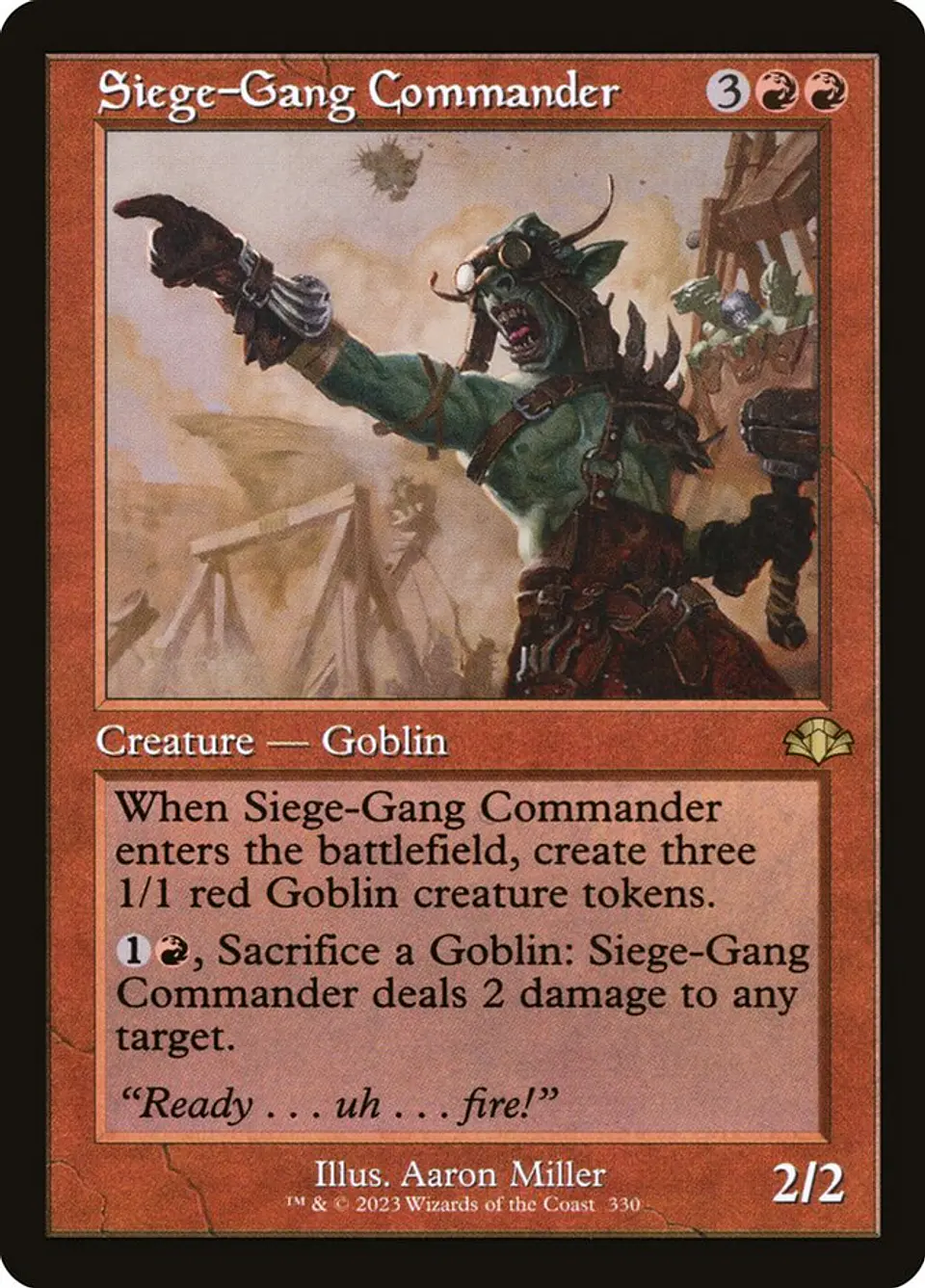 Siege-Gang Commander (Retro Frame) | Inglés | NM | DMR 1