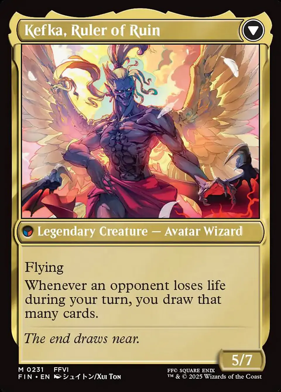 Kefka, Court Mage // Kefka, Ruler of Ruin | Inglés | NM | FIN 2