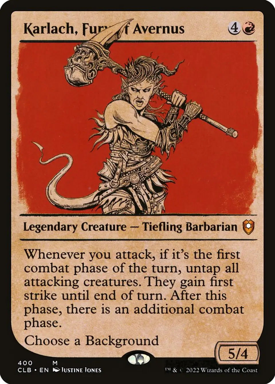 Karlach, Fury of Avernus (Showcase foil) | Inglés | NM | CLB 1