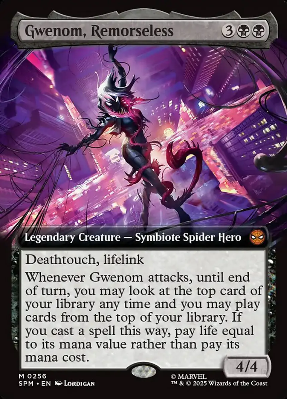 Gwenom, Remorseless (Extended Art) | Inglés | NM | SPM 1