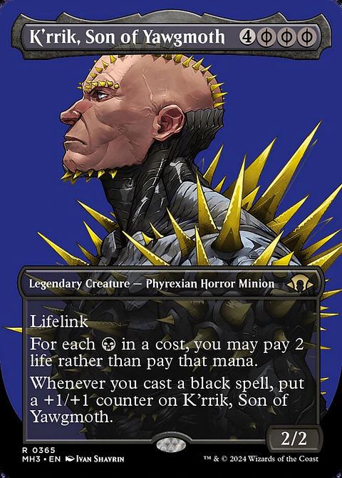 K'rrik, Son of Yawgmoth (Borderless) | Inglés | NM | MH3