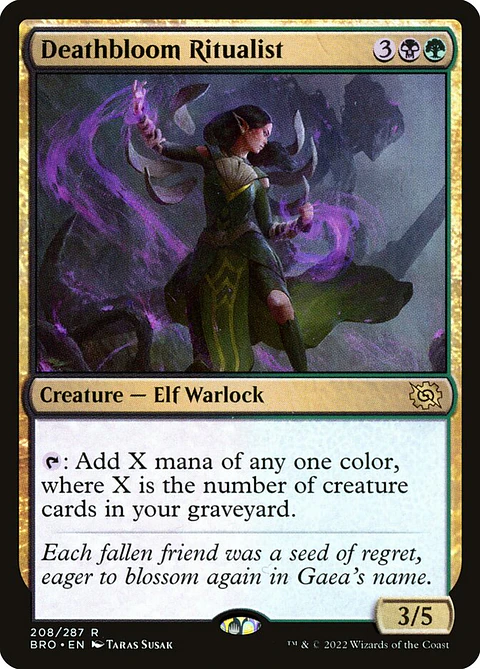 Deathbloom Ritualist | Español | NM | BRO