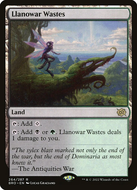 Llanowar Wastes | Español | NM | BRO