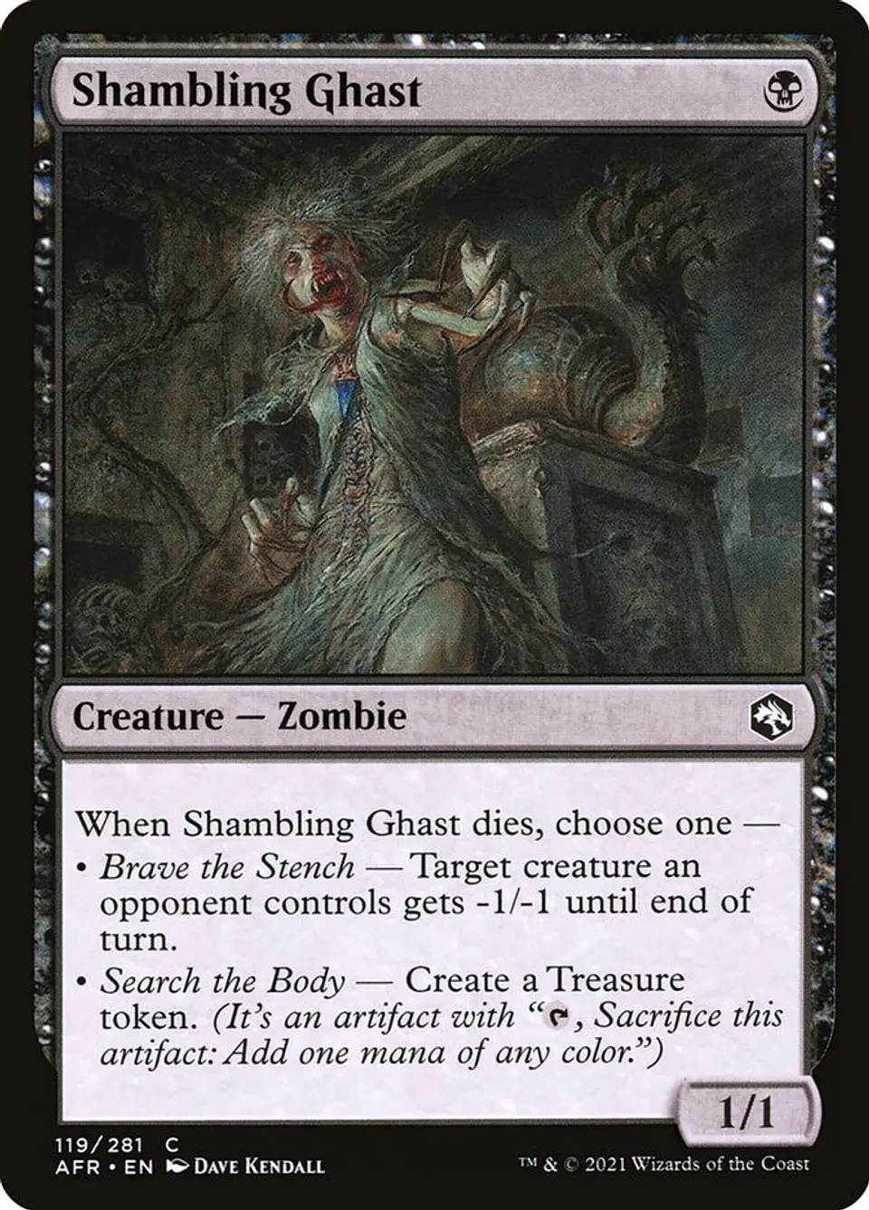 Shambling Ghast (foil) | Inglés | NM | AFR 1