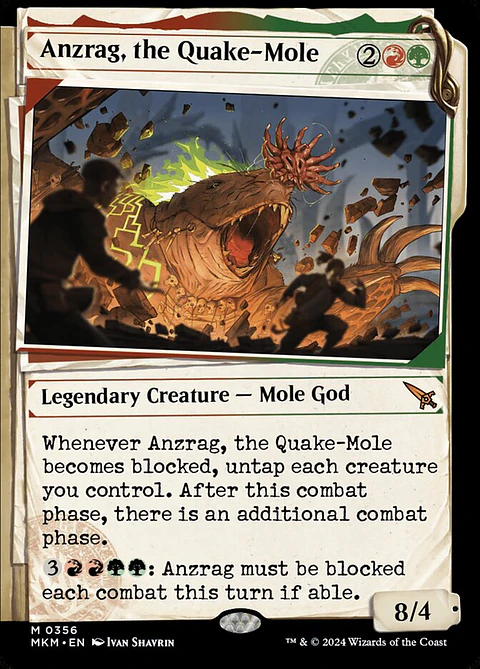 Anzrag, the Quake-Mole (Showcase foil) | Inglés | NM | MKM