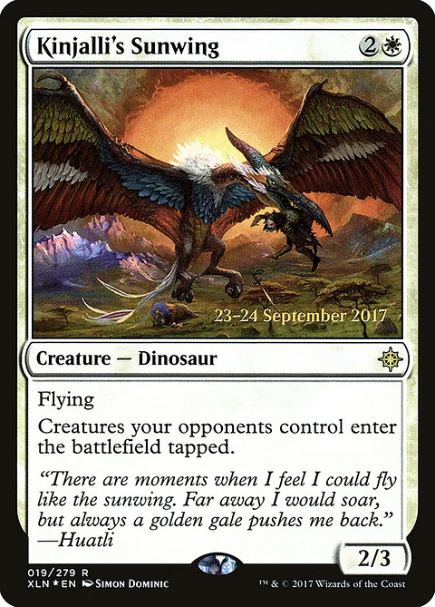 Kinjalli's Sunwing (Launch foil) | Español | NM | PXLN