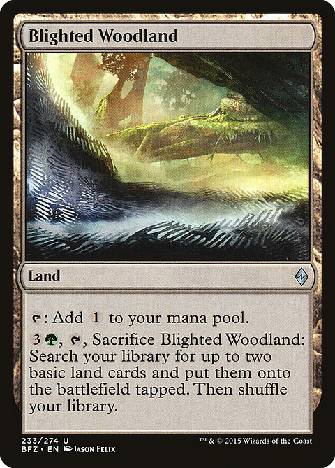 Blighted Woodland | Inglés | EX | BFZ