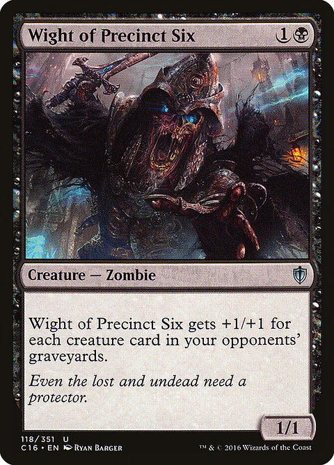 Wight of Precinct Six | Inglés | EX | C16
