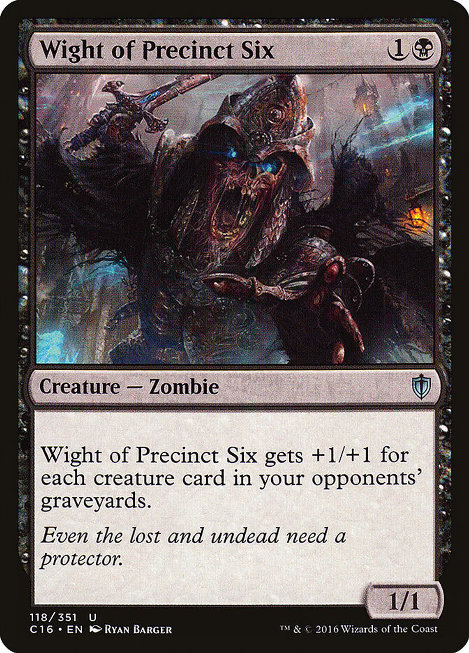 Wight of Precinct Six | Inglés | EX | C16 1