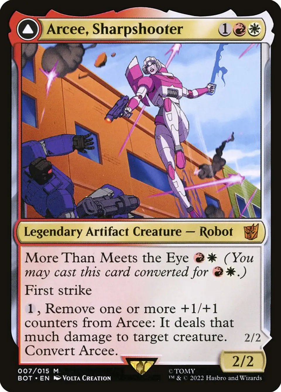 Arcee, Sharpshooter // Arcee, Acrobatic Coupe (foil) | Inglés | NM | BOT 1